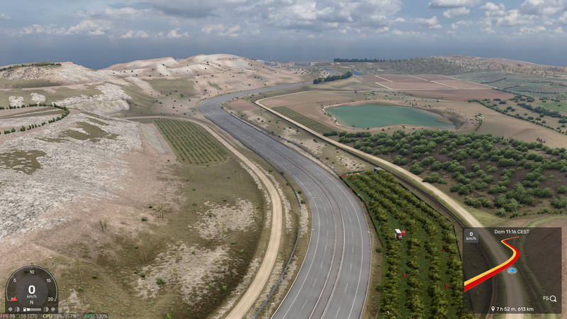 Vista aérea del juego con Cámara 0